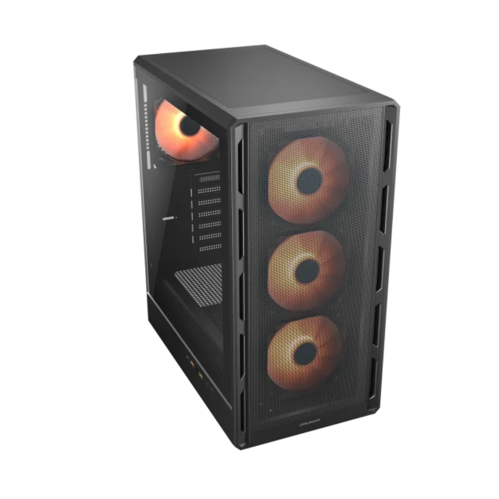 Case Cougar Gamer Airface pure PRO vidrio templado Mid-Tower no incluye fuente de poder negro - Imagen 2