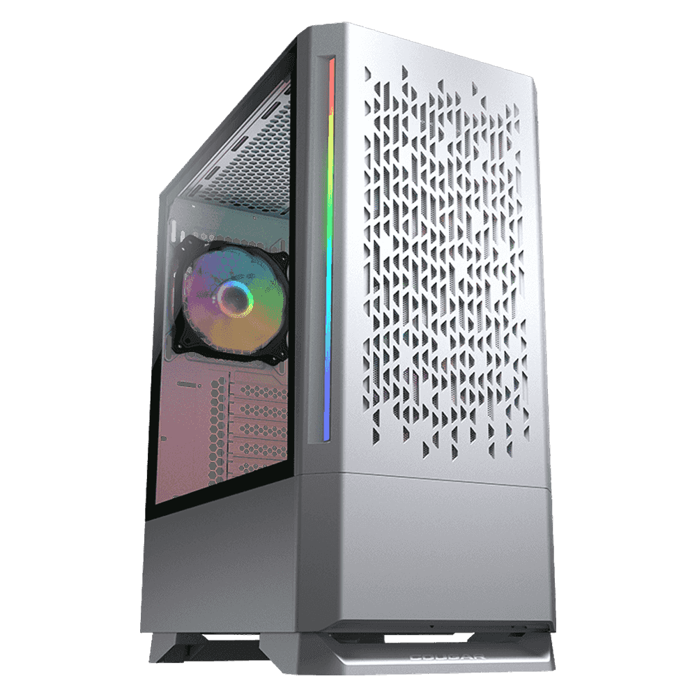 Case Cougar Gamer MX430 Air RGB vidrio templado Mid-Tower no incluye fuente de poder blanco - Imagen 2