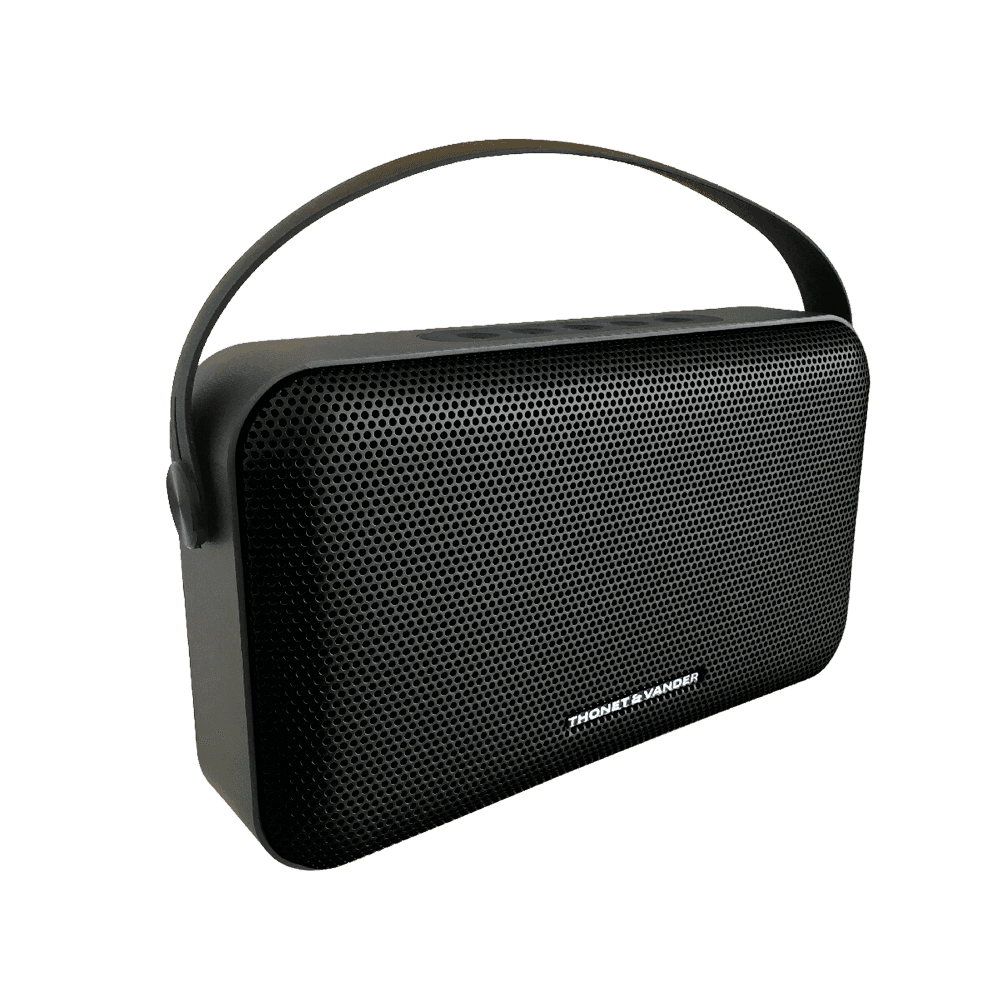 Parlante Thonet & Vander Ziegel 30 watts RMS bluetooth - 3.5mm portatil negro