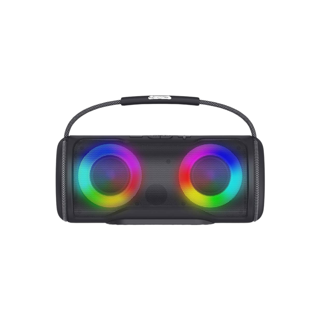 Parlante Unno Tekno SP9352BK Cannon+ TWS 16 watts radio FM-USB-micro SD RGB